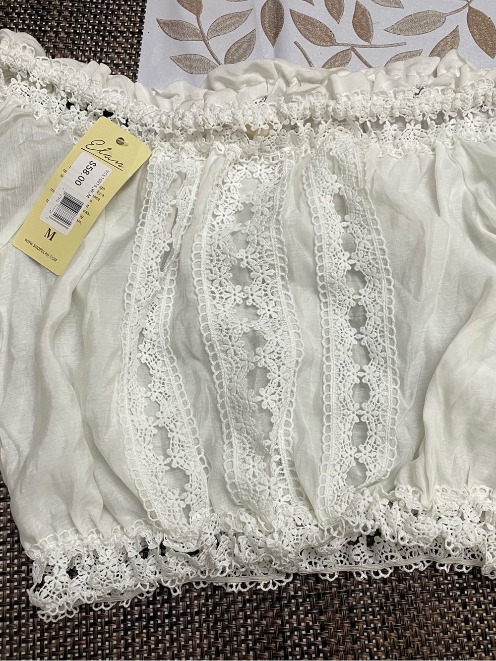 Elan White Lace Chemise